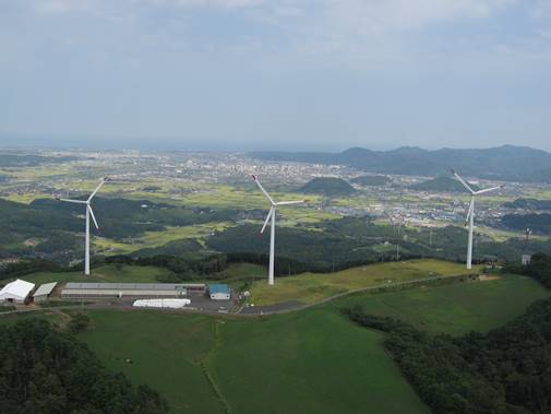 鳥取放牧場風力発電所